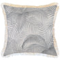 Cushion Cover-Coastal Fringe Natural-Seminyak Smoke-60cm x 60cm V236-EP13224503CF