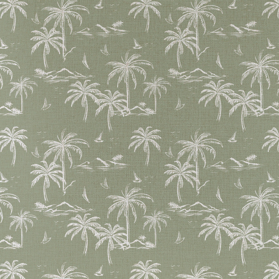 Cushion Cover-Coastal Fringe Natural-Postcards Sage-60cm x 60cm V236-EP13225703CF