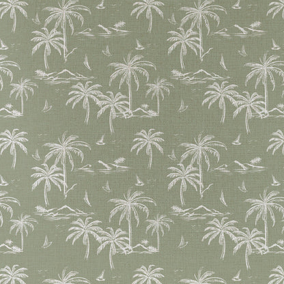 Cushion Cover-Coastal Fringe Natural-Postcards Sage-60cm x 60cm V236-EP13225703CF
