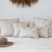 Cushion Cover-Coastal Fringe-Tall-Palms-Beige-35cm x 50cm V236-EP13227201CF