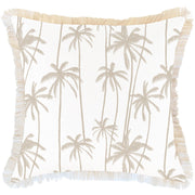 Cushion Cover-Coastal Fringe-Tall-Palms-Beige-60cm x 60cm V236-EP13227203CF