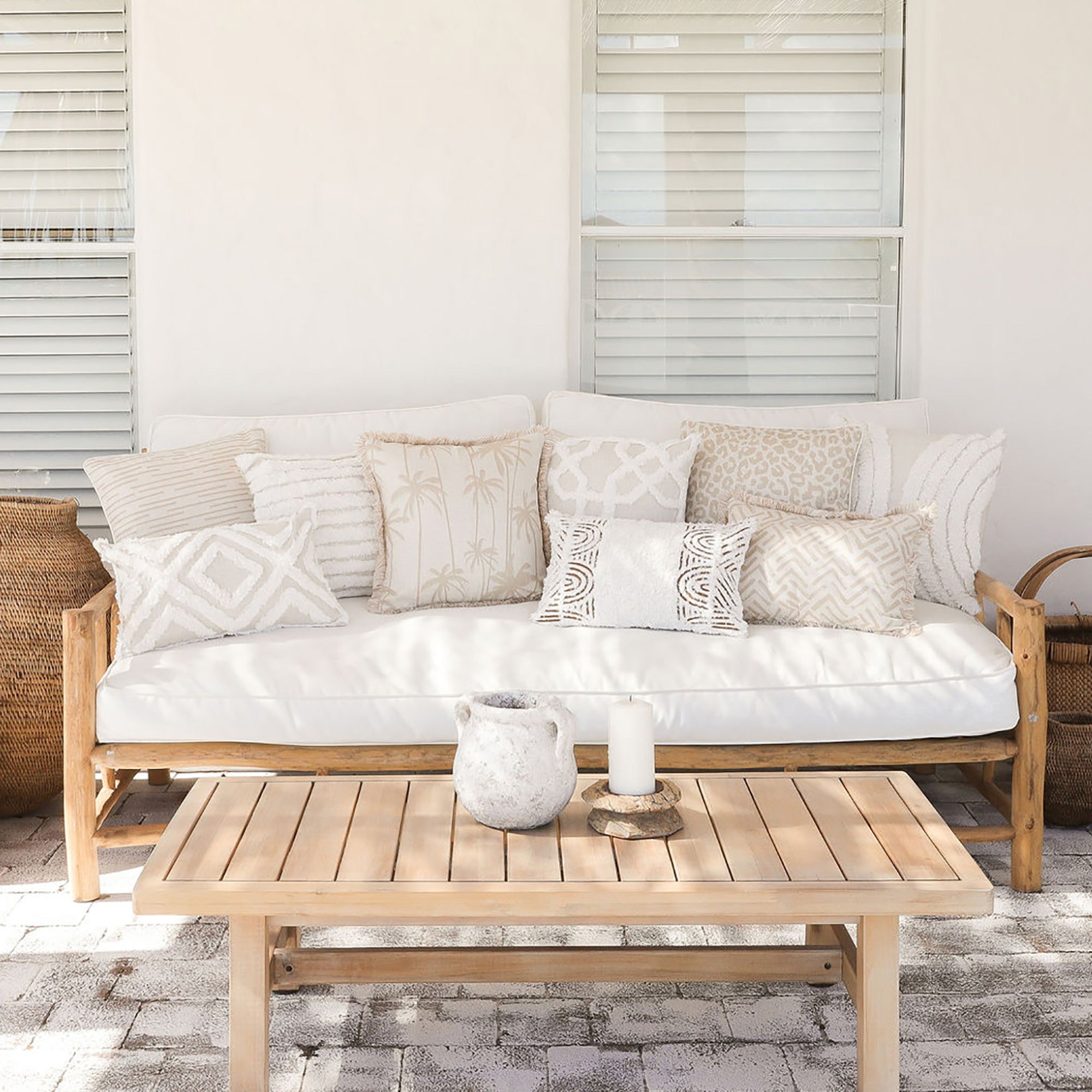 Cushion Cover-Boho Textured Single Sided-Africa-30cm x 50cm V236-EPSS22BCCSS08