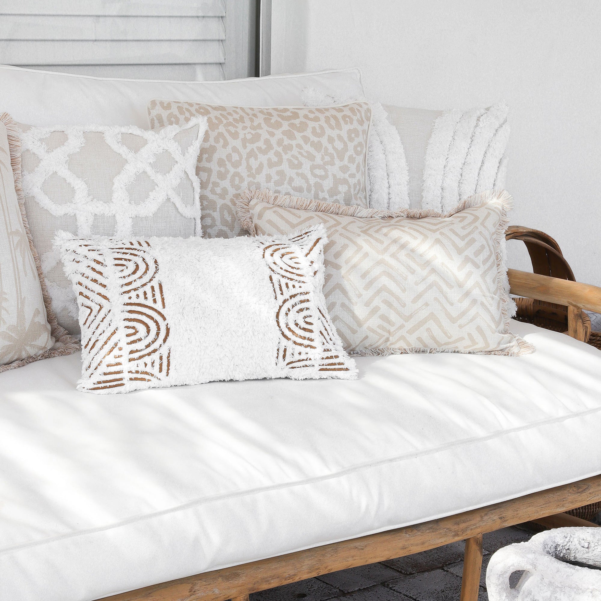 Cushion Cover-Boho Textured Single Sided-Africa-30cm x 50cm V236-EPSS22BCCSS08