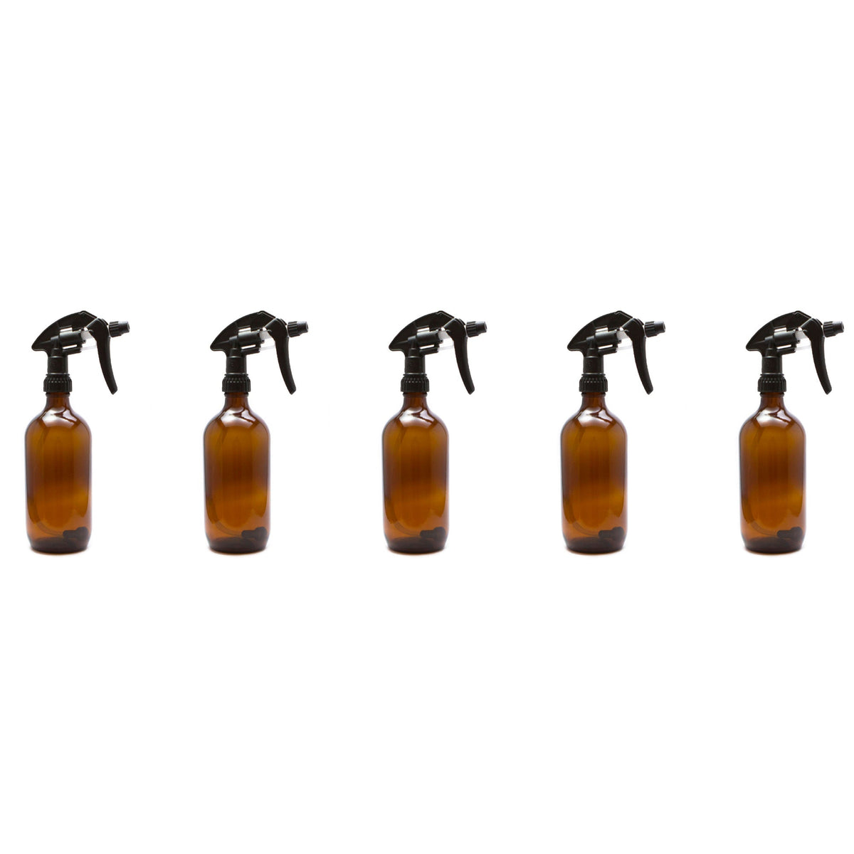 5x 500ml Amber Glass Spray Bottle + Trigger - Refillable Oil Dispenser V238-SUPDSZ-32969381904464