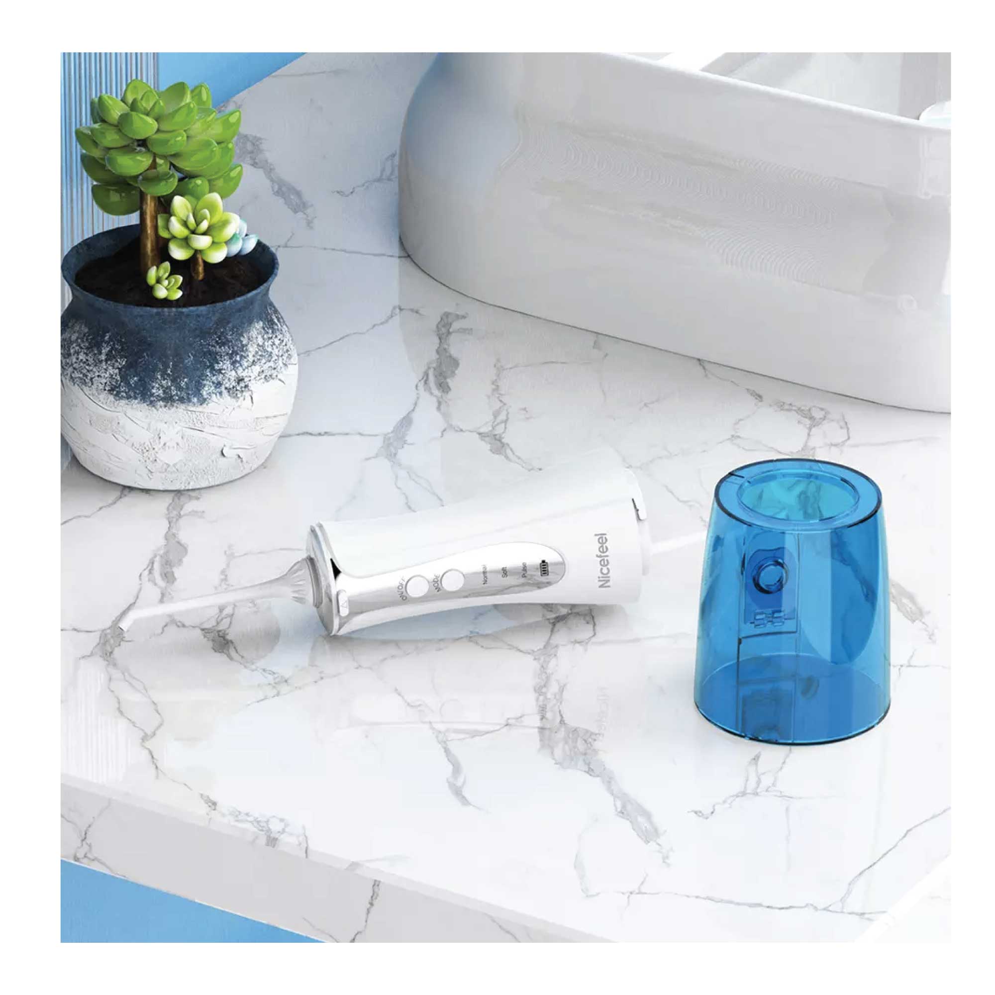 Portable Cordless Oral Teeth Irrigator 320ml - Dental Massage Flosser Rechargeable V238-SUPDZ-108466536454