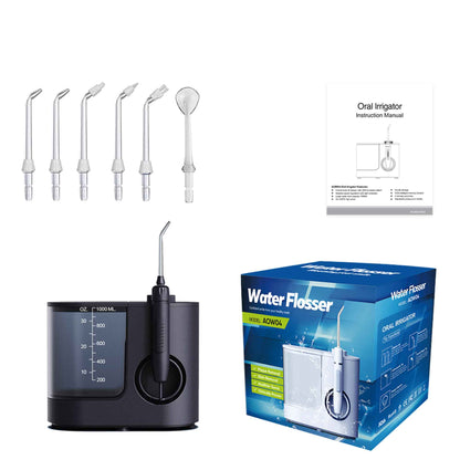 Orku 1000ml Water Flosser Electric Oral Irrigator - Adjustable Pressure Black V238-SUPDZ-109164920838