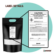 Kemmie 20Kg Boric Acid Powder 99.9% Pure - Soluble Orthoboric Acid H3BO3 V238-SUPDZ-1161650798598