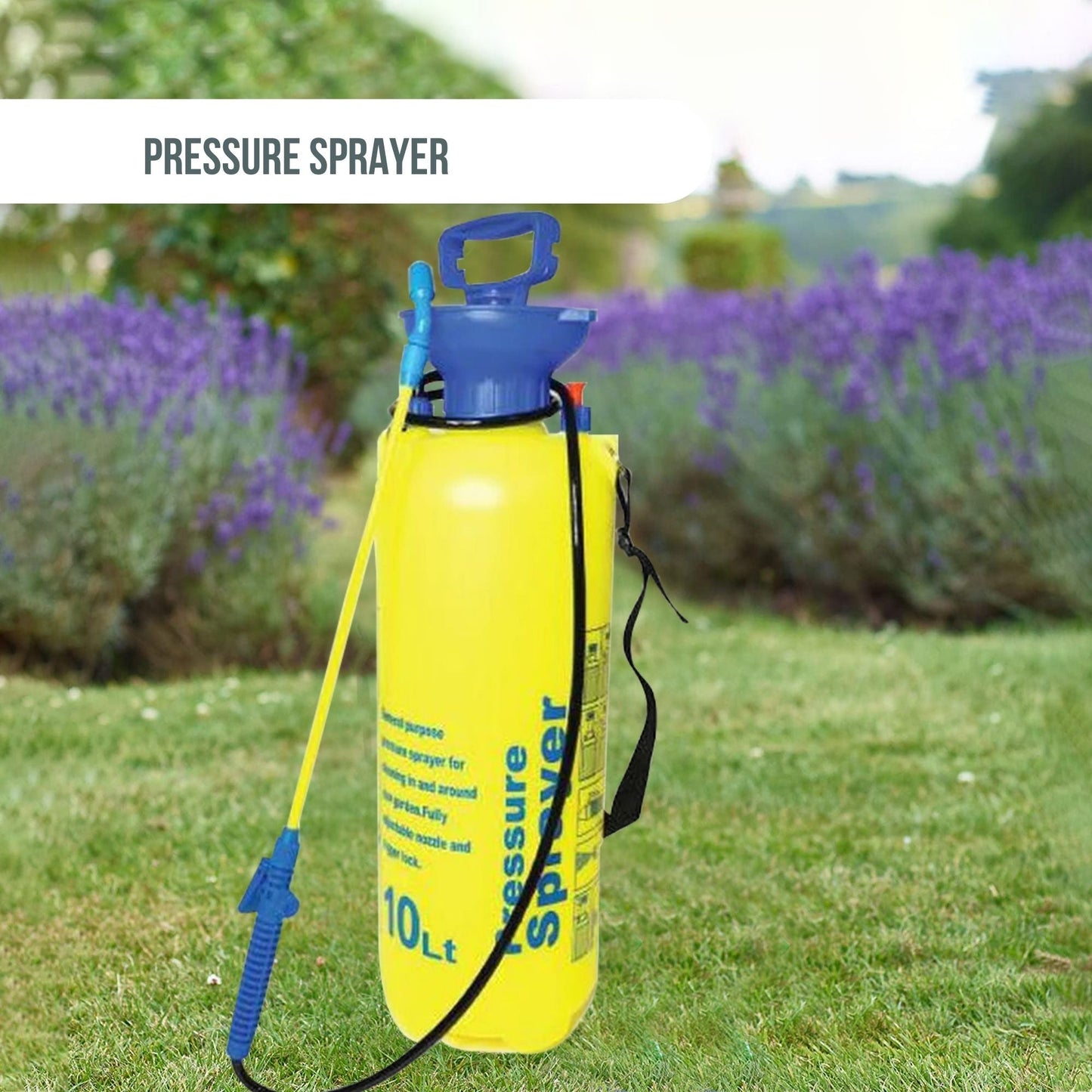 10L Pressure Sprayer - Knapsack Garden Pump For Liquids - Yard Weed Plants V238-SUPDZ-12184777850960