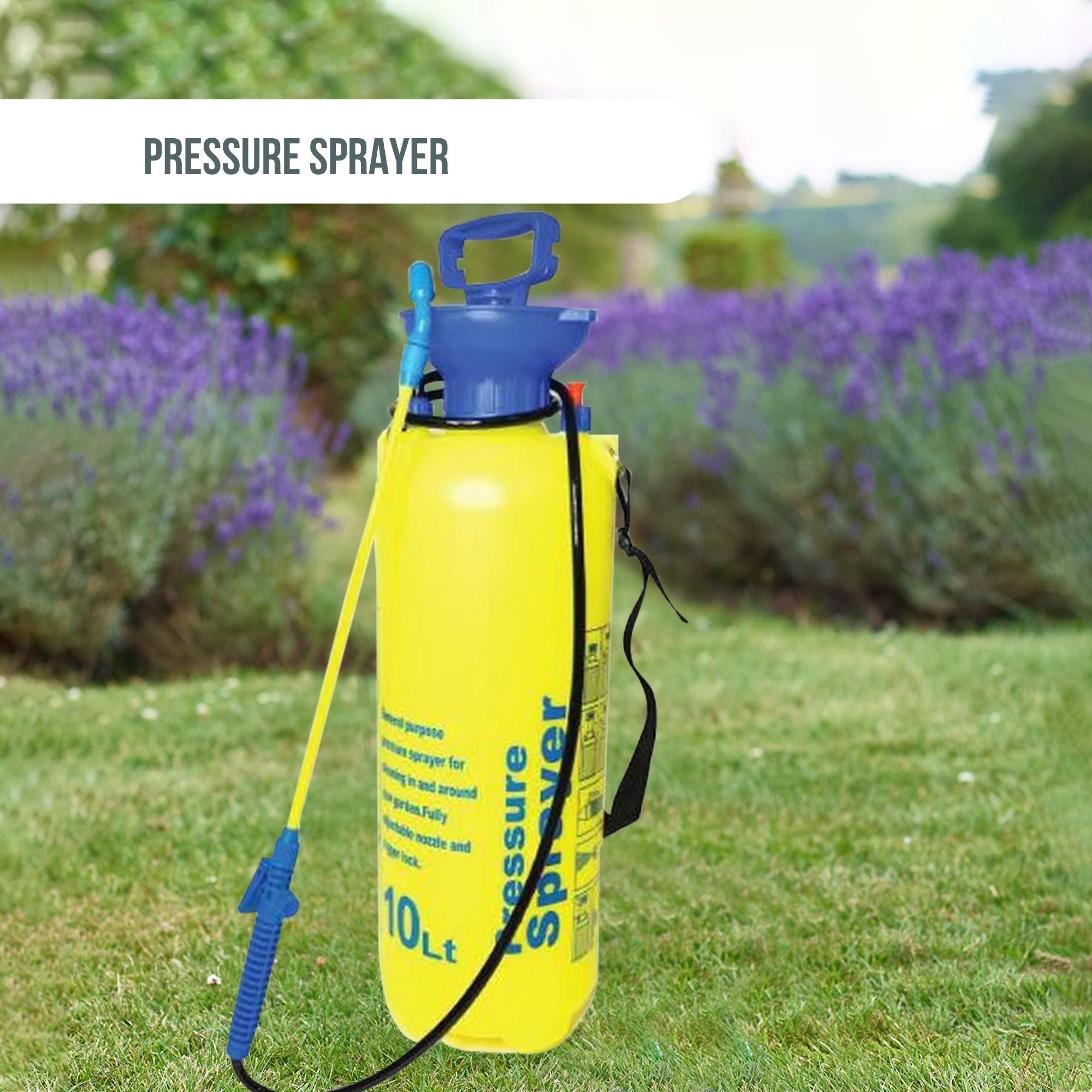 10L Pressure Sprayer - Knapsack Garden Pump For Liquids - Yard Weed Plants V238-SUPDZ-12184777850960