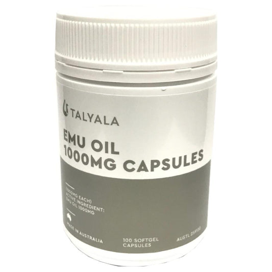 Emu Oil Capsules Pure 100 x 1000mg - Eczema Cholesterol Skin Hair Pain Arthritis V238-SUPDZ-12213305770064