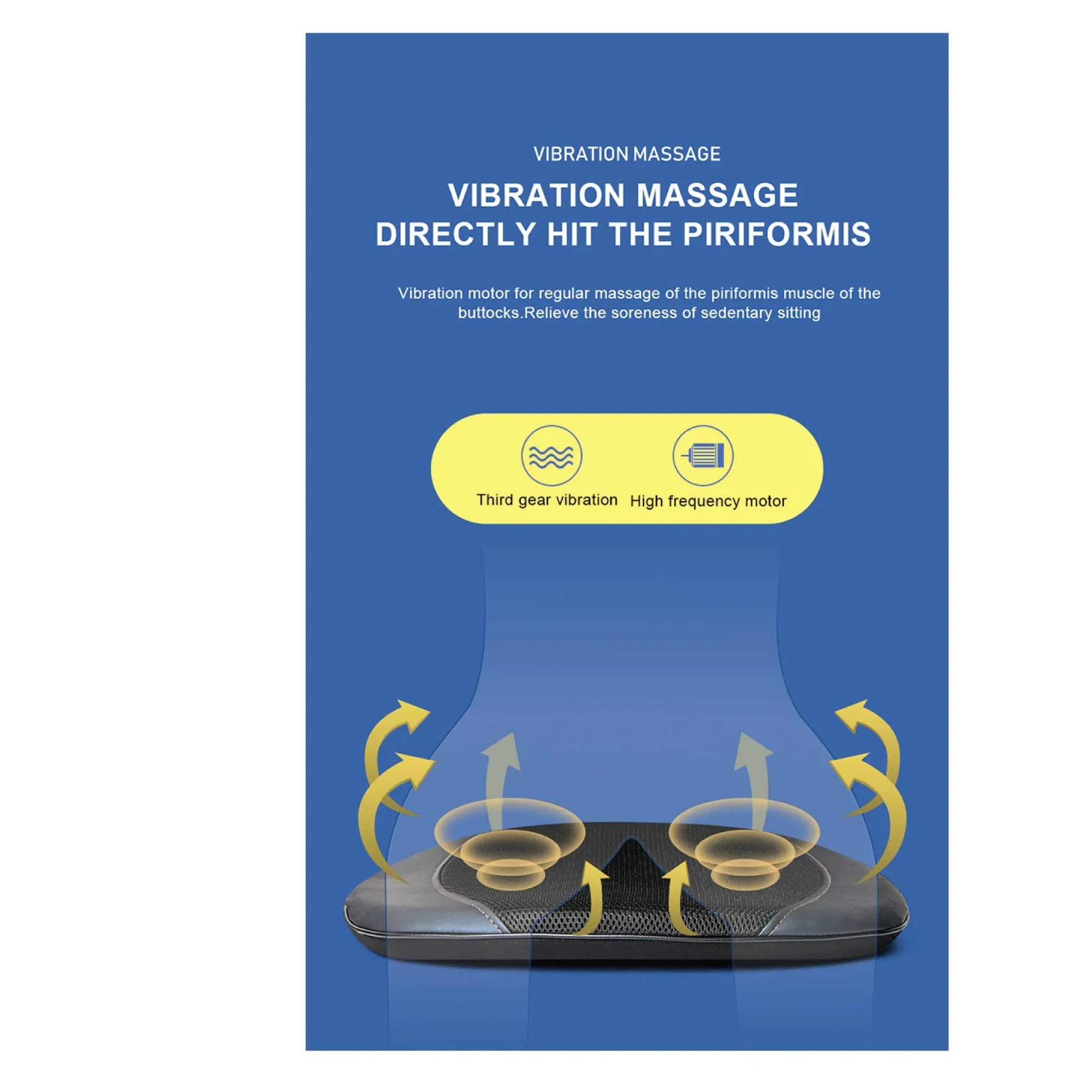 Orku Massager Cushion - Chair Seat Kneading Shiatsu Heat Massage Portable Car V238-SUPDZ-12284728410192