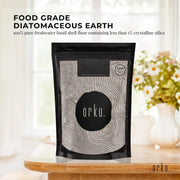 Orku 50g Fine Diatomaceous Earth - Food Grade FCC Fossil Shell Flour Powder V238-SUPDZ-12295728627792