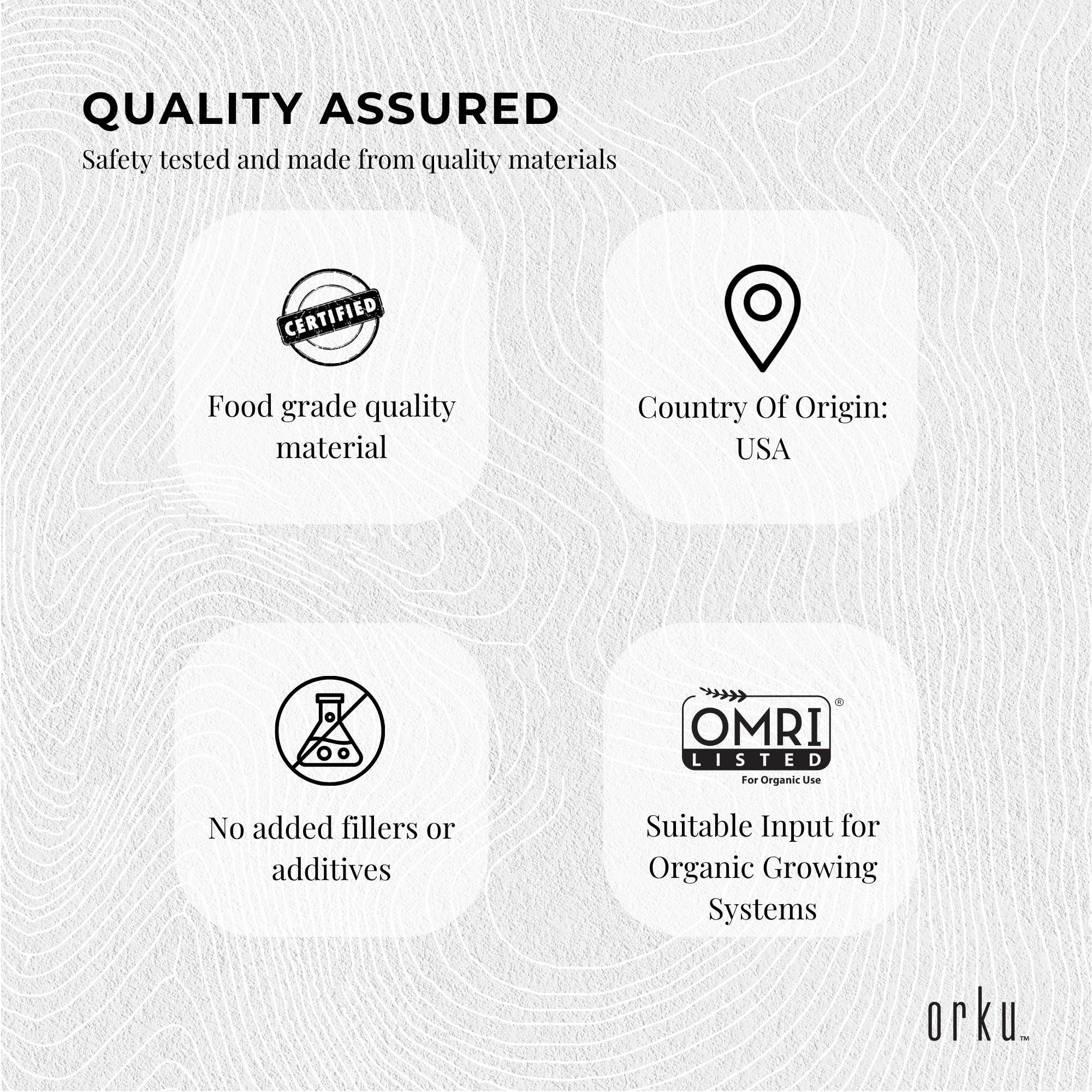 Orku 2Kg Fine Diatomaceous Earth - Food Grade FCC Fossil Shell Flour Powder V238-SUPDZ-12295728824400