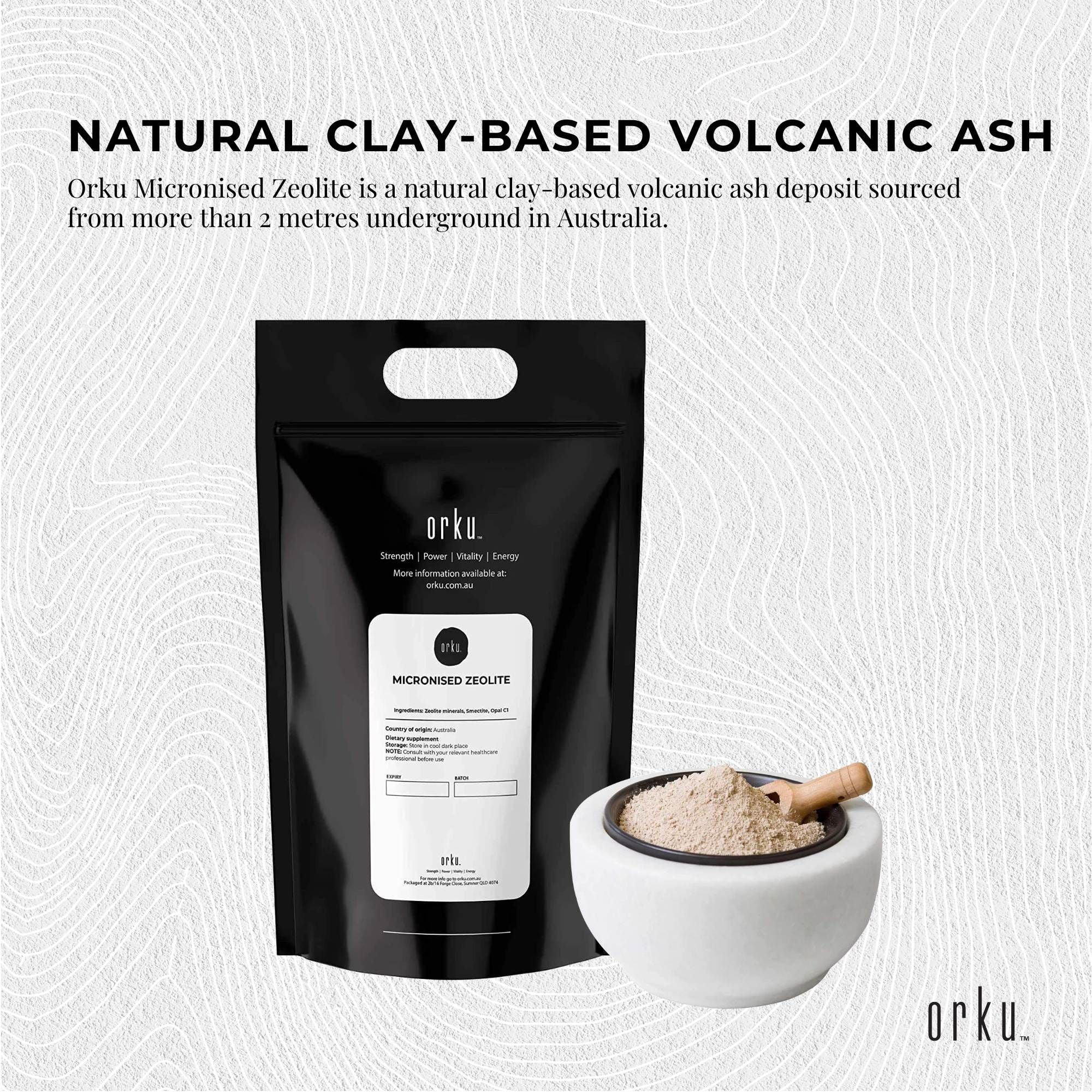 Orku 5Kg Ultrafine Micronised Zeolite Powder - Natural Clinoptilolite Mineral V238-SUPDZ-12305272471632