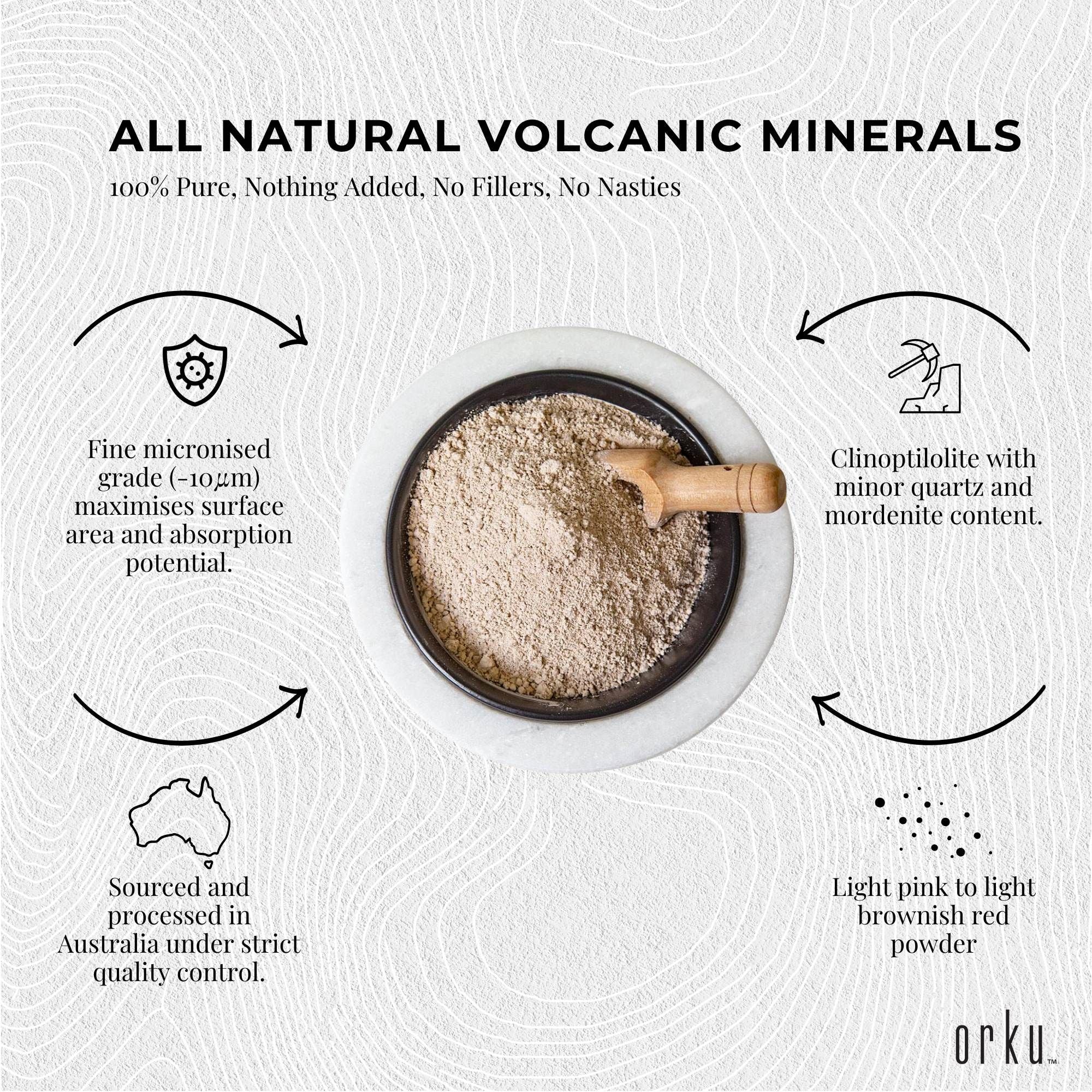 Orku 5Kg Ultrafine Micronised Zeolite Powder - Natural Clinoptilolite Mineral V238-SUPDZ-12305272471632