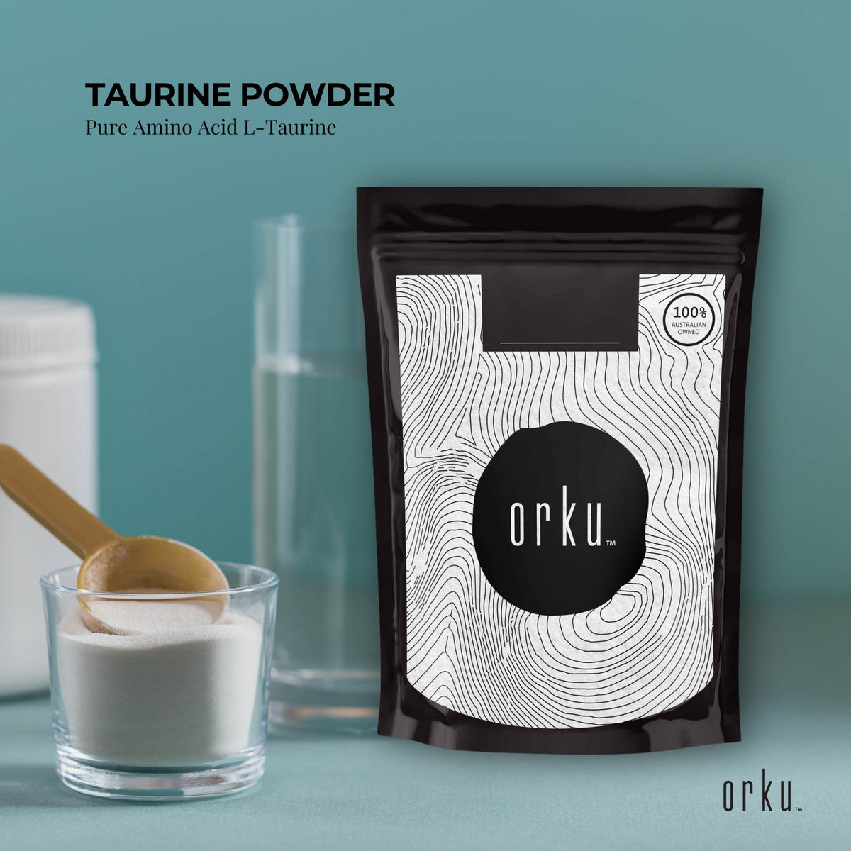 Orku 400g Taurine Powder - High Purity L-Taurine Amino Acid Ingredient V238-SUPDZ-1230660861958