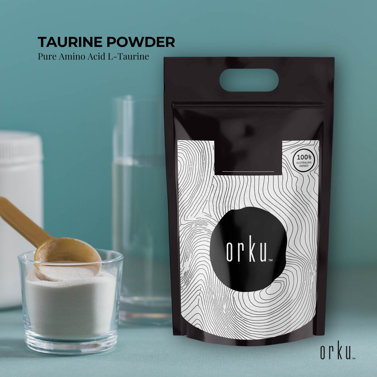 Orku 5Kg Taurine Powder - High Purity L-Taurine Amino Acid Ingredient V238-SUPDZ-1230660993030