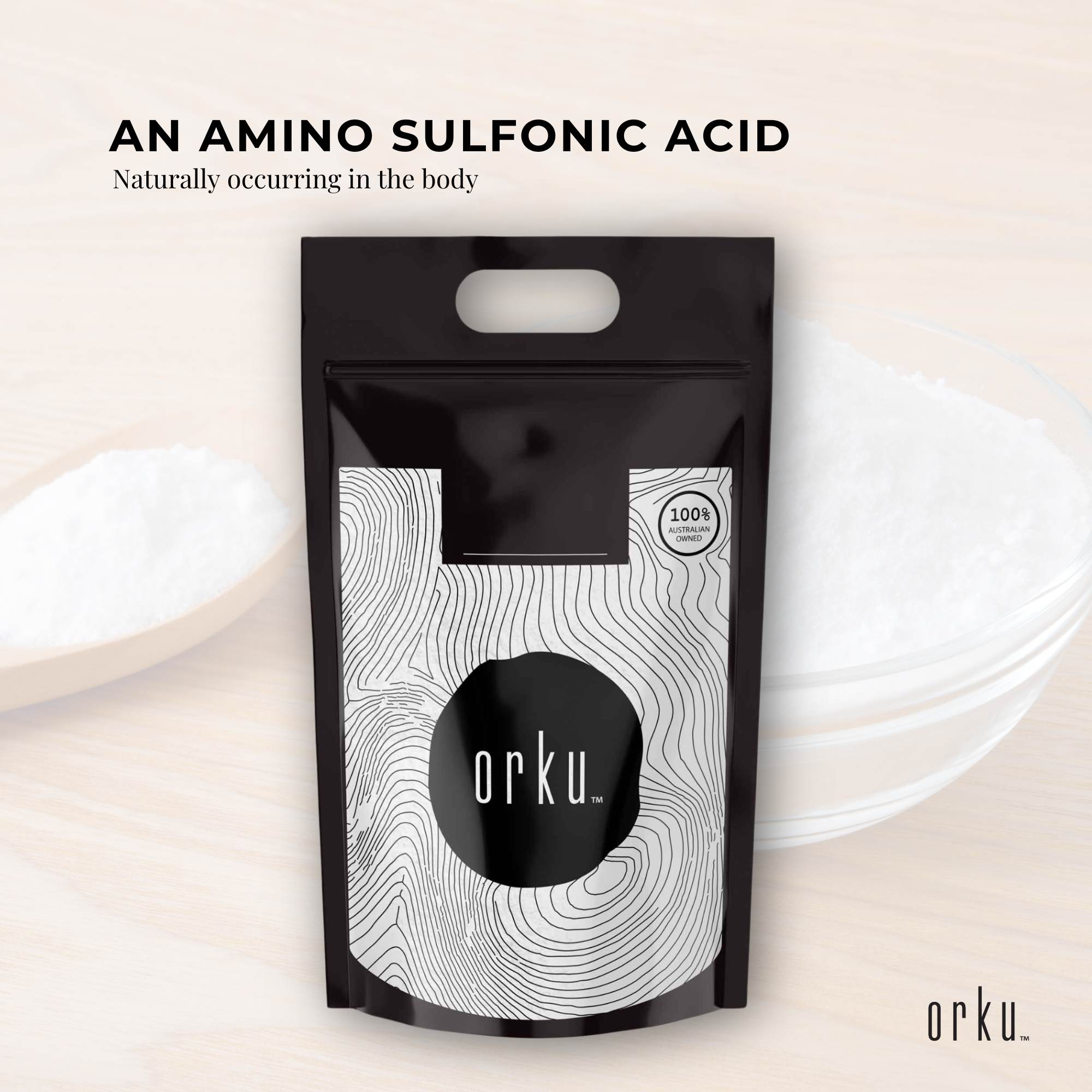 Orku Bulk 10Kg Taurine Powder High Purity L-Taurine Amino Acid Ingredient V238-SUPDZ-1230661582854