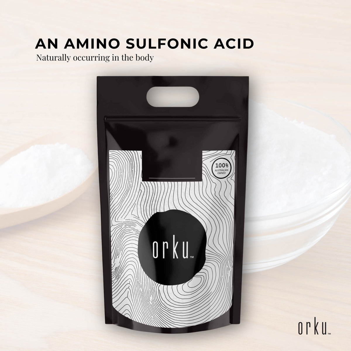 Orku Bulk 20Kg Taurine Powder High Purity L-Taurine Amino Acid Ingredient V238-SUPDZ-1230662139910