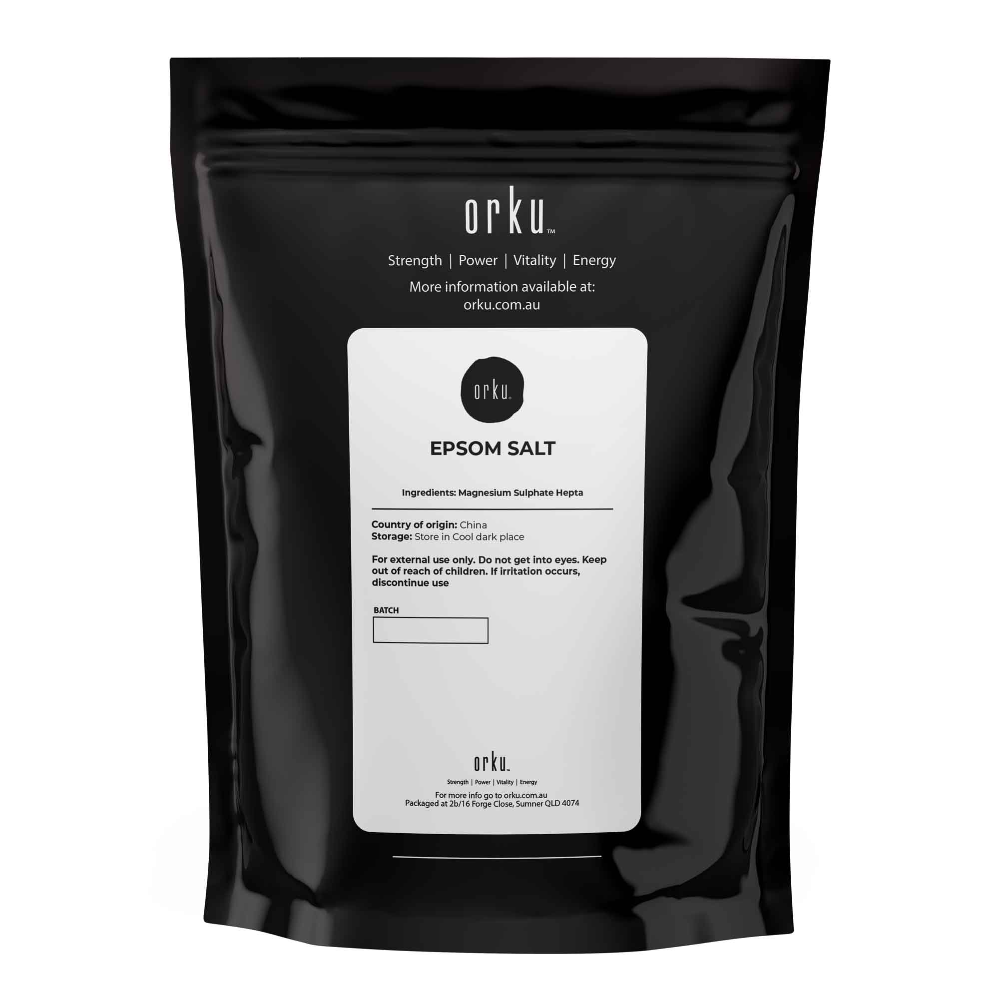 Orku 2Kg Epsom Salt - Magnesium Sulphate Bath Salts For Skin Body Sulfate V238-SUPDZ-12368078995536
