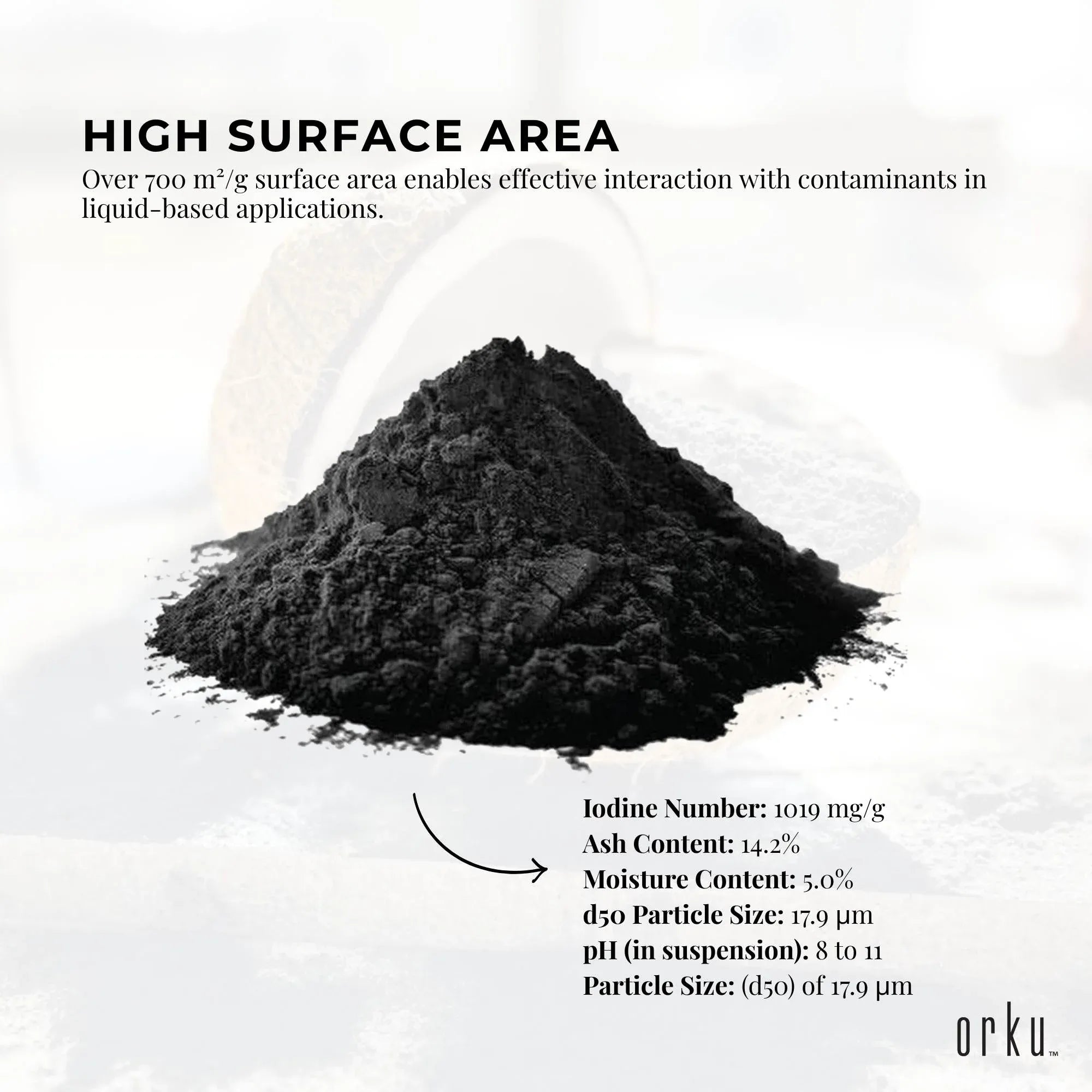 Orku 10g Activated Carbon Powder Coconut Charcoal - Water Filtration V238-SUPDZ-12594314838096