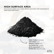 Orku 50g Activated Carbon Powder Coconut Charcoal - Water Filtration V238-SUPDZ-12594314870864