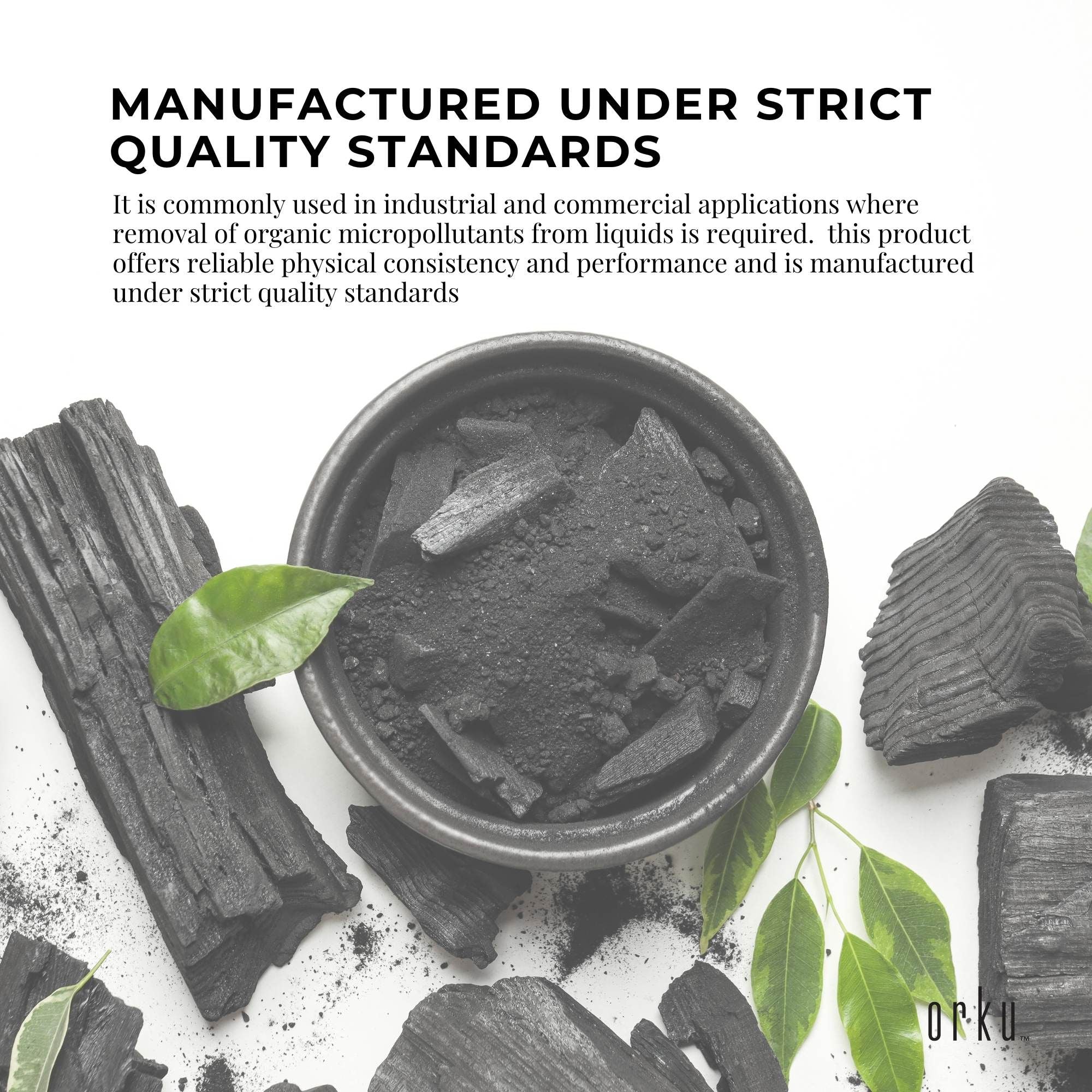 Orku 50g Activated Carbon Powder Coconut Charcoal - Water Filtration V238-SUPDZ-12594314870864