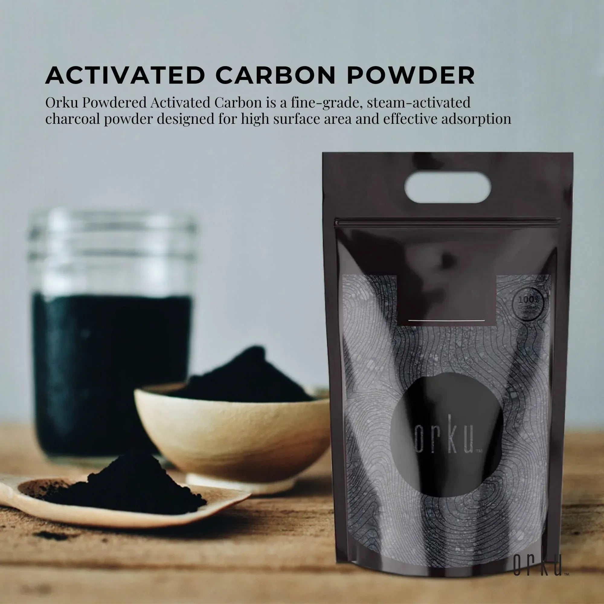 Orku 5Kg Activated Carbon Powder Coconut Charcoal - Water Filtration V238-SUPDZ-12594315067472