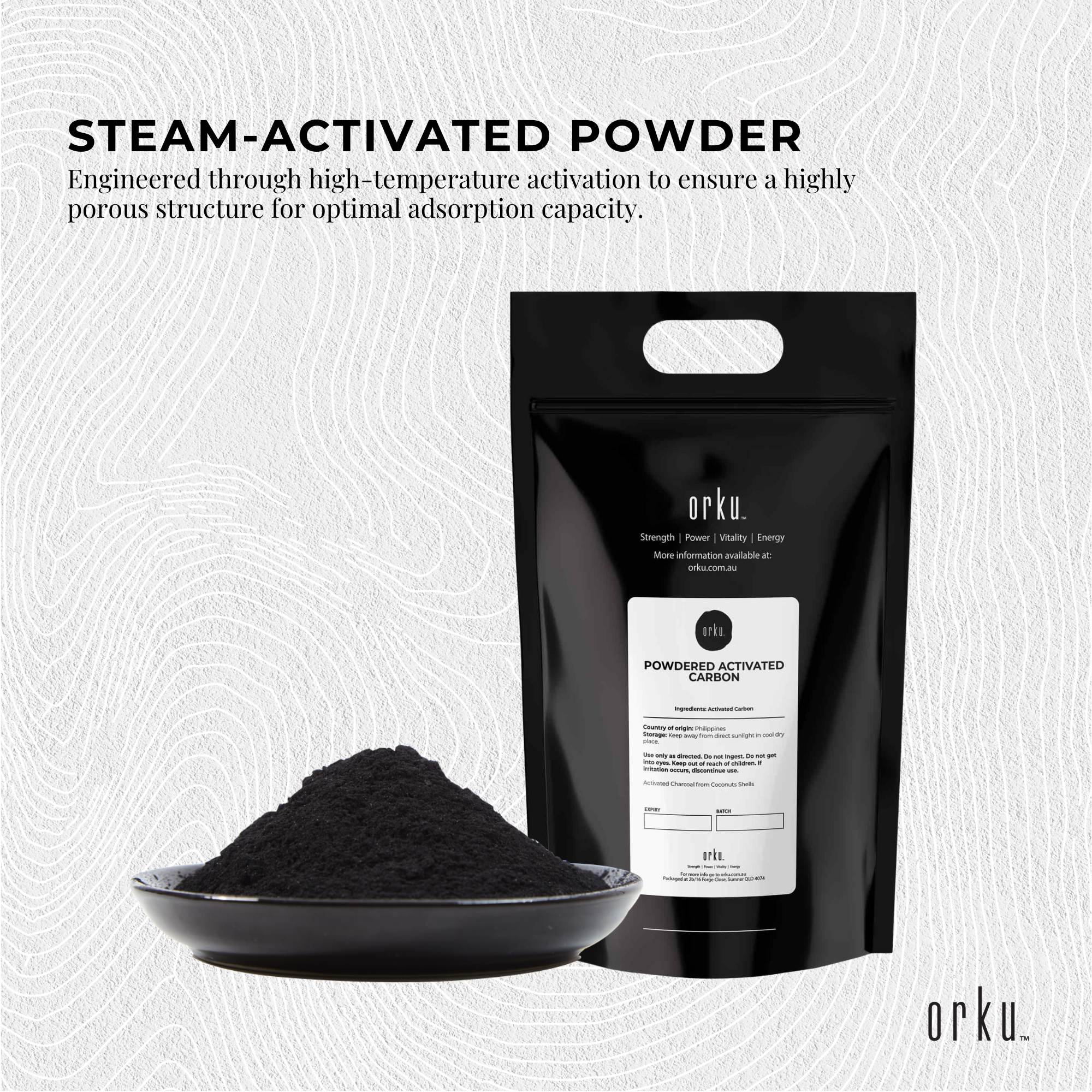 Orku 20Kg Activated Carbon Powder Coconut Charcoal - Water Filtration V238-SUPDZ-12594315231312
