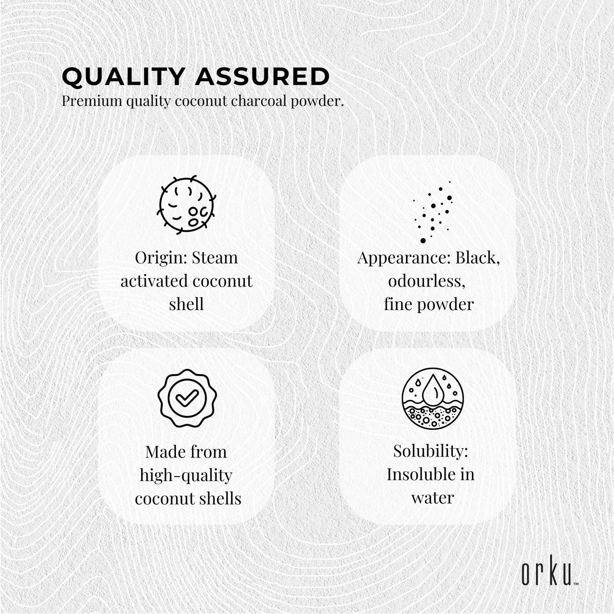 Orku 20Kg Activated Carbon Powder Coconut Charcoal - Water Filtration V238-SUPDZ-12594315231312
