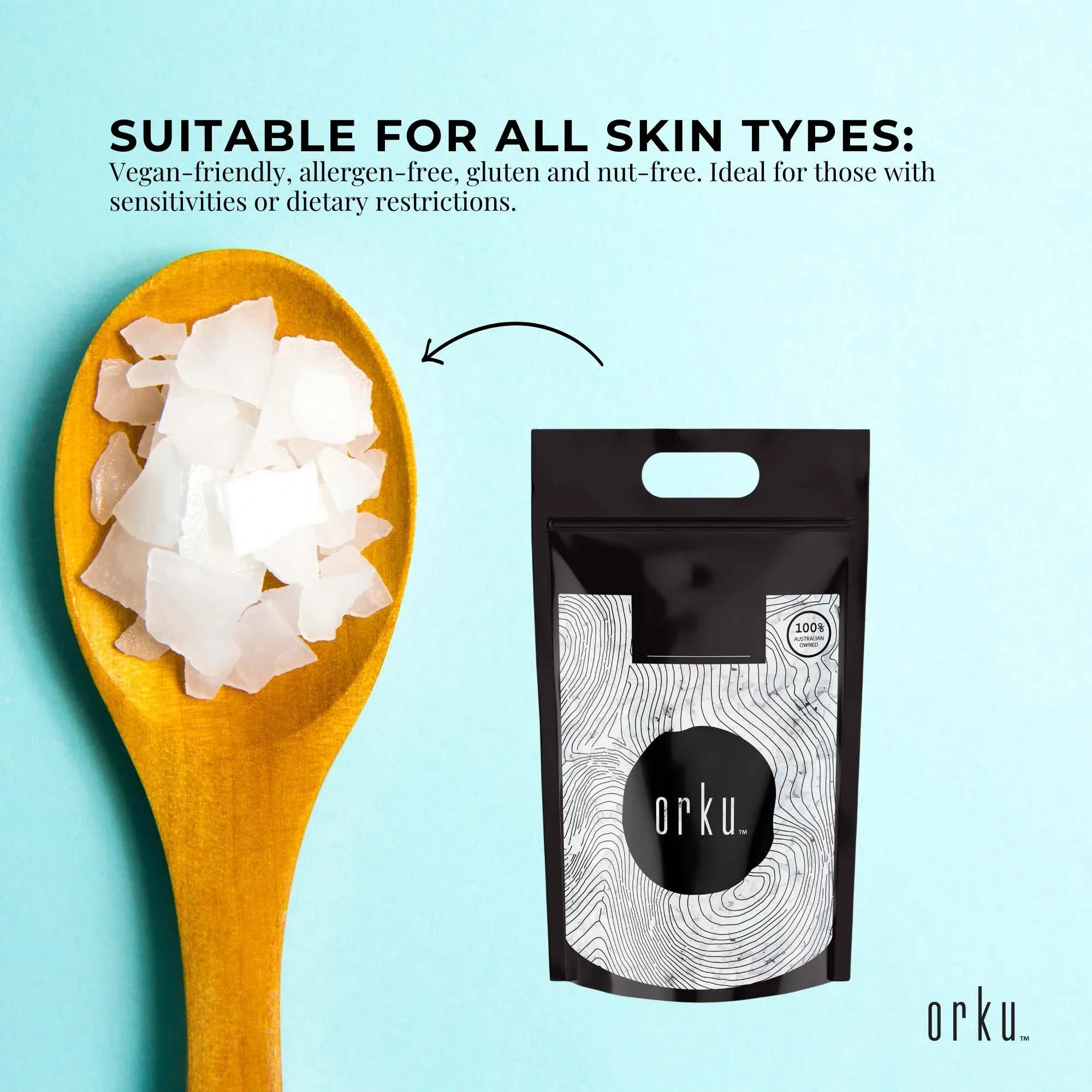 Orku 5Kg Magnesium Chloride Flakes Hexahydrate - FCC USP Spec Bath Salts V238-SUPDZ-12617129656400
