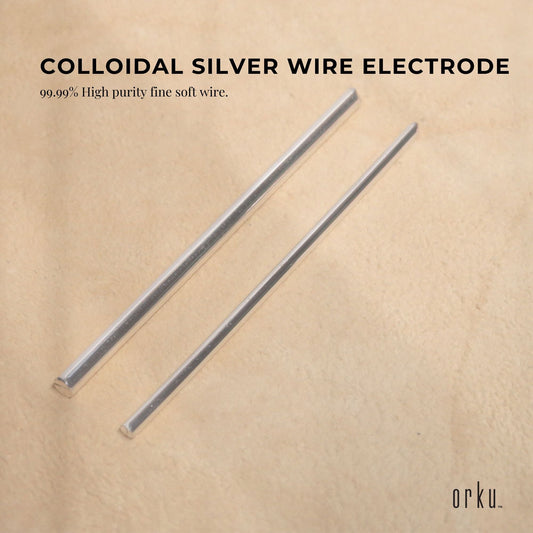 2x 7" Silver Rods 18 Gauge 99.99% High Purity Fine Soft Wire Colloidal Electrode V238-SUPDZ-12865432682576
