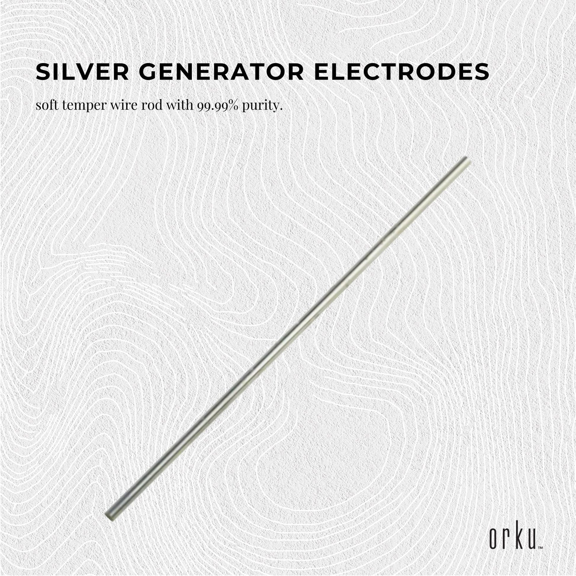 2x 7" Silver Rods 18 Gauge 99.99% High Purity Fine Soft Wire Colloidal Electrode V238-SUPDZ-12865432682576