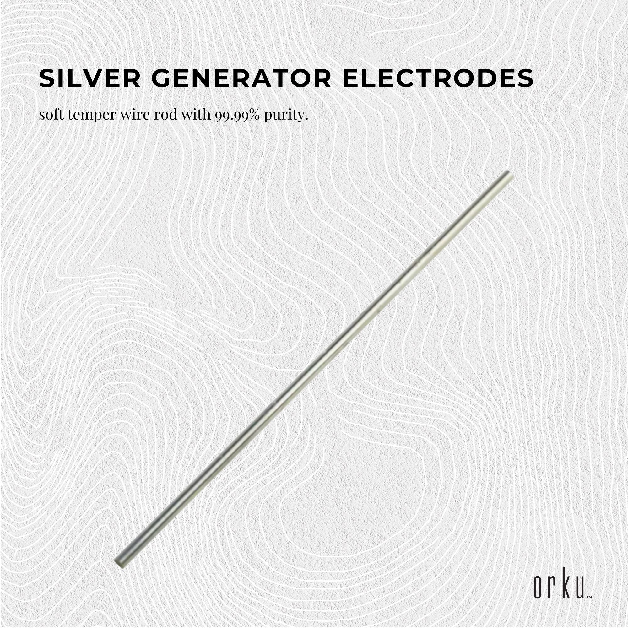 2x 7" Silver Rods 18 Gauge 99.99% High Purity Fine Soft Wire Colloidal Electrode V238-SUPDZ-12865432682576