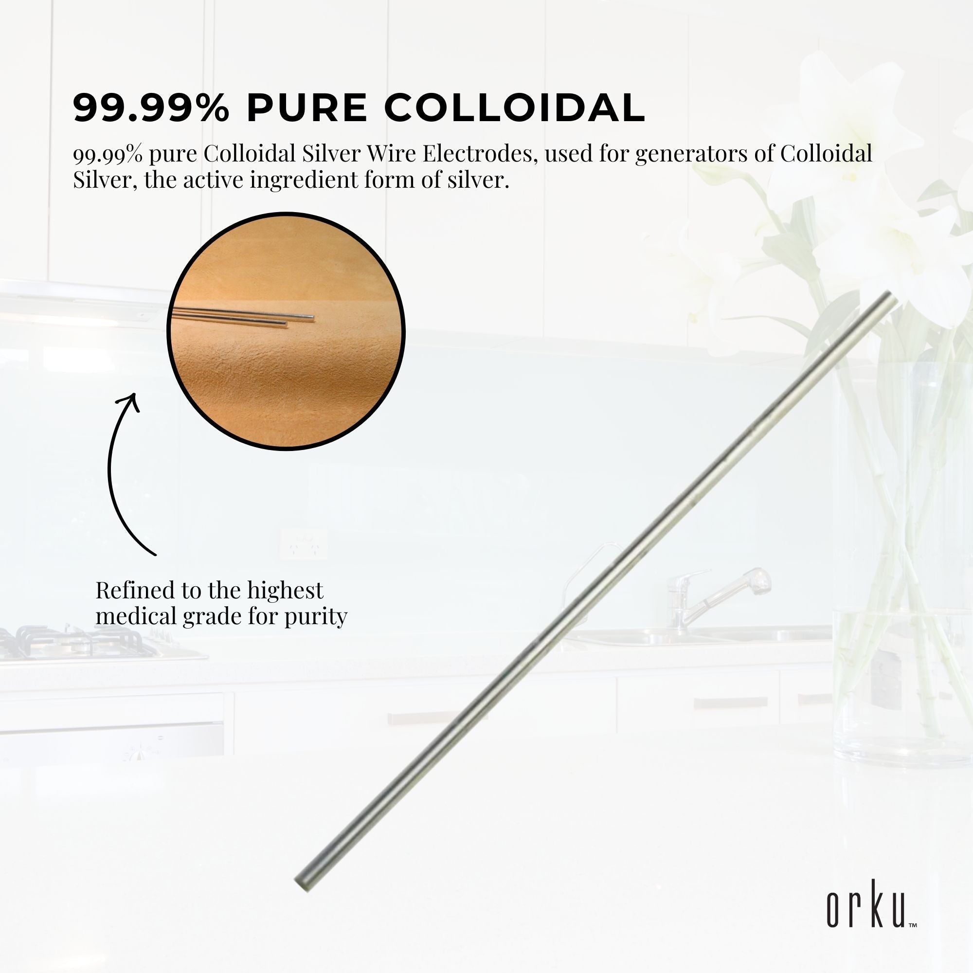 2x 7" Silver Rods 18 Gauge 99.99% High Purity Fine Soft Wire Colloidal Electrode V238-SUPDZ-12865432682576