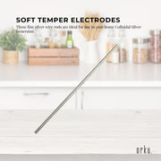 2x 7" Silver Rods 18 Gauge 99.99% High Purity Fine Soft Wire Colloidal Electrode V238-SUPDZ-12865432682576