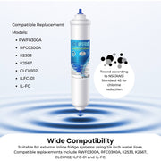 IcePure RWF0300A RFC0300A Inline Fridge Water Filter Replacement 1/4 Inch V238-SUPDZ-16802662790