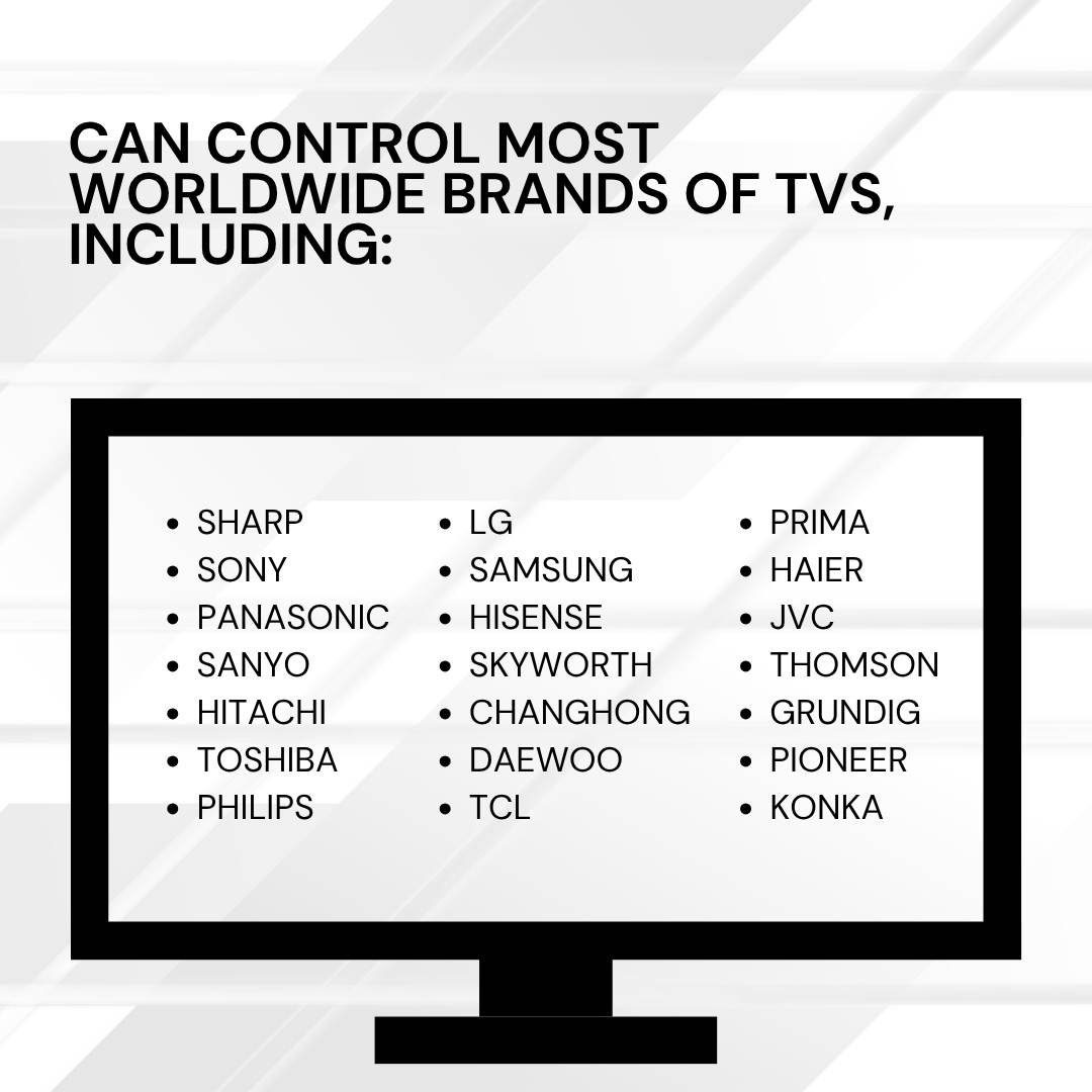 Tooleroo Universal Smart TV Remote Control Compatible With Sharp LG and more V238-SUPDZ-16802860038