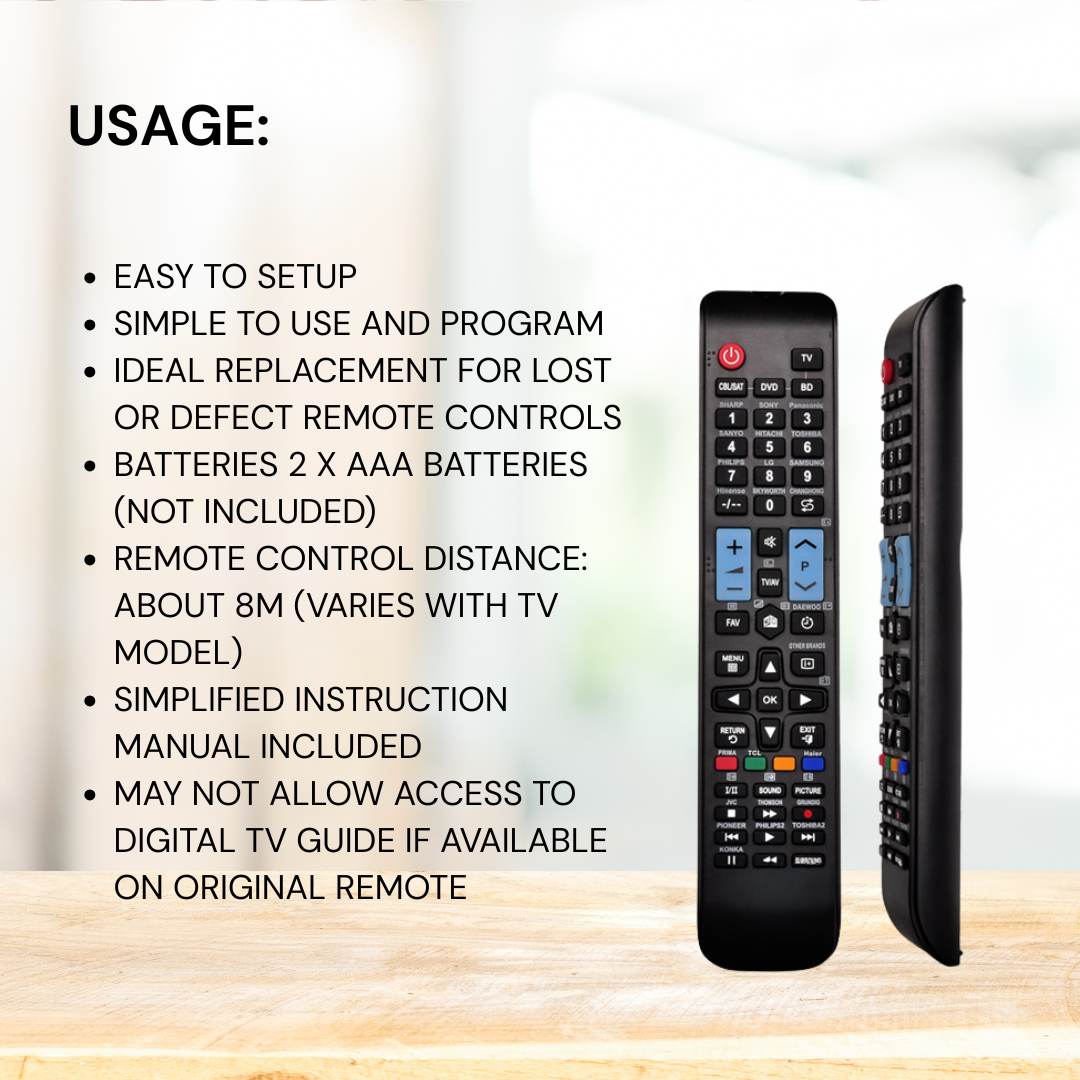 Tooleroo Universal Smart TV Remote Control Compatible With Sharp LG and more V238-SUPDZ-16802860038