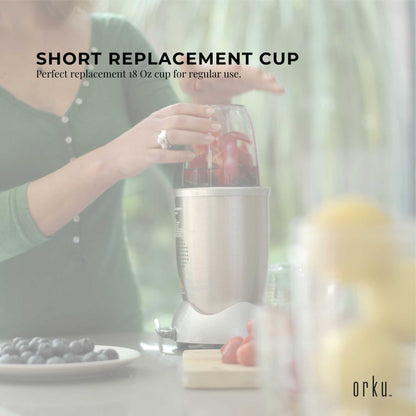 For Nutribullet Small Short Little 18 Oz Cup - For 600W + 900W Model Replacement V238-SUPDZ-16803224582