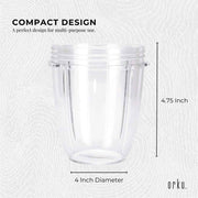 For Nutribullet Small Short Little 18 Oz Cup - For 600W + 900W Model Replacement V238-SUPDZ-16803224582