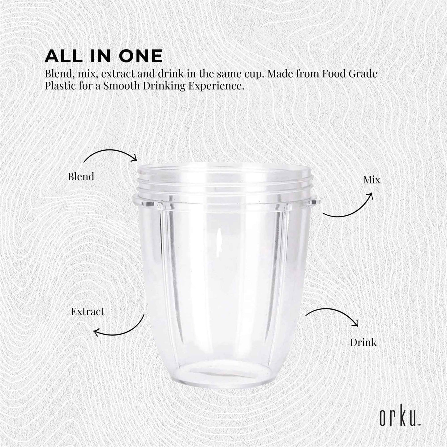 For Nutribullet Small Short Little 18 Oz Cup - For 600W + 900W Model Replacement V238-SUPDZ-16803224582