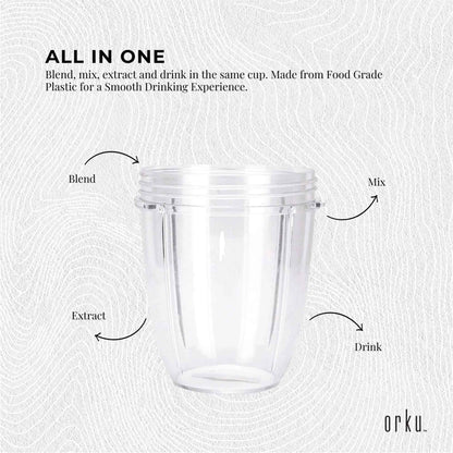 For Nutribullet Small Short Little 18 Oz Cup - For 600W + 900W Model Replacement V238-SUPDZ-16803224582