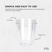 For Nutribullet Small Short Little 18 Oz Cup - For 600W + 900W Model Replacement V238-SUPDZ-16803224582