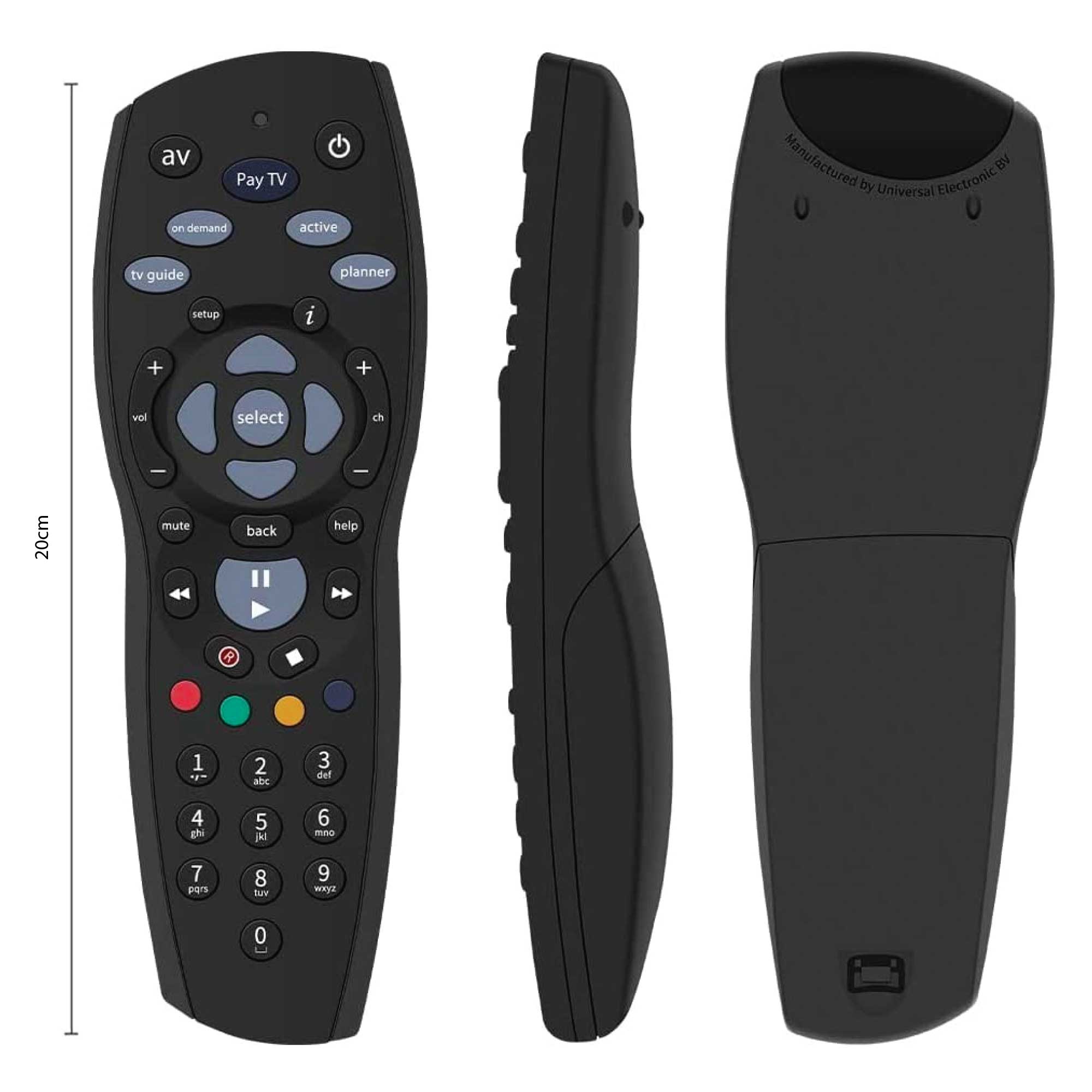 2x Tooleroo PayTV Remote Control Compatible with Foxtel MYSTAR SKY NZ - Black V238-SUPDZ-16803225734