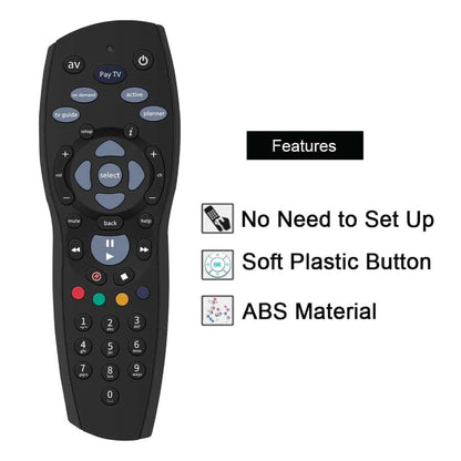 2x Tooleroo PayTV Remote Control Compatible with Foxtel MYSTAR SKY NZ - Black V238-SUPDZ-16803225734