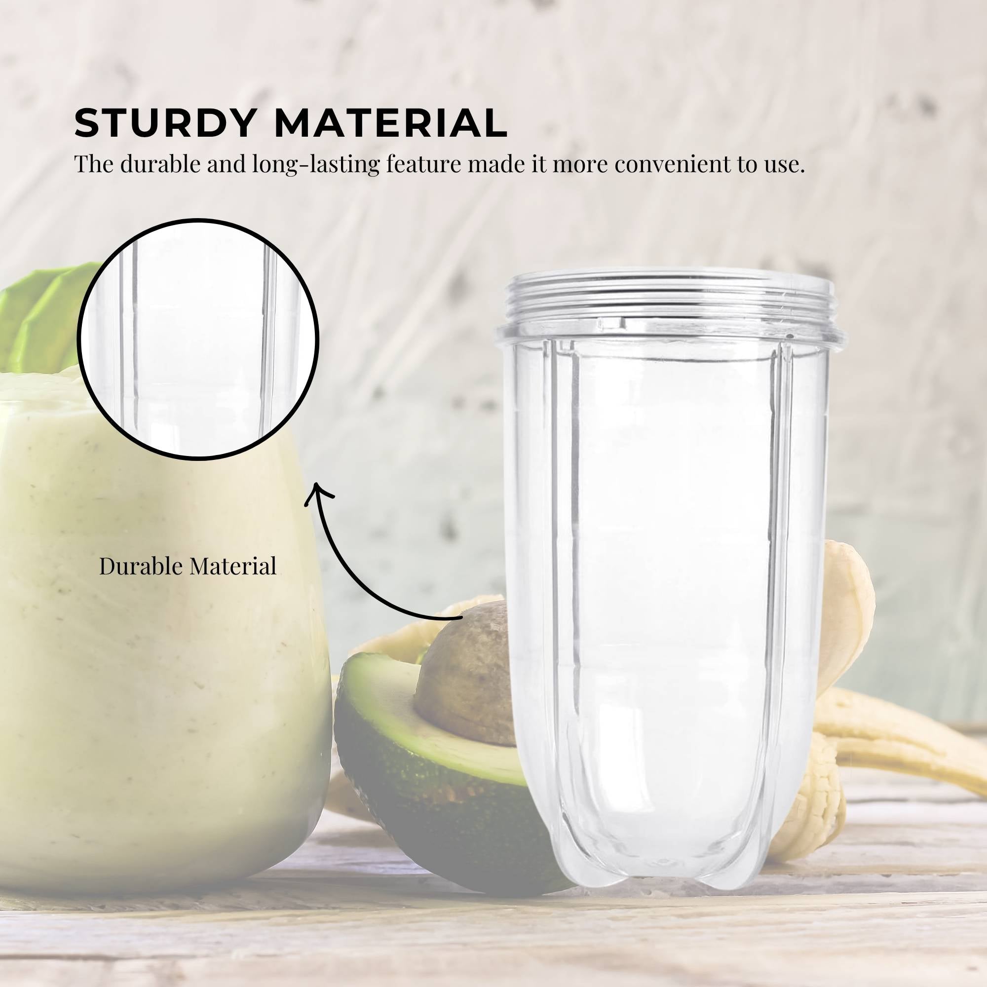 500ml Tall Cup Replacement Compatible with Magic Bullet Cross Blade Blender V238-SUPDZ-16803252998