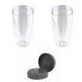 For Nutribullet 2 Tall Cups + 2 Stay Fresh Lid For Nutri 600 and 900 Models V238-SUPDZ-16803255238
