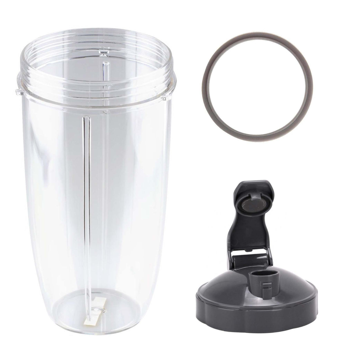 For Nutribullet Colossal Large Cup + Fliptop Lid + Grey Seal - 900 600 Models V238-SUPDZ-16803402182