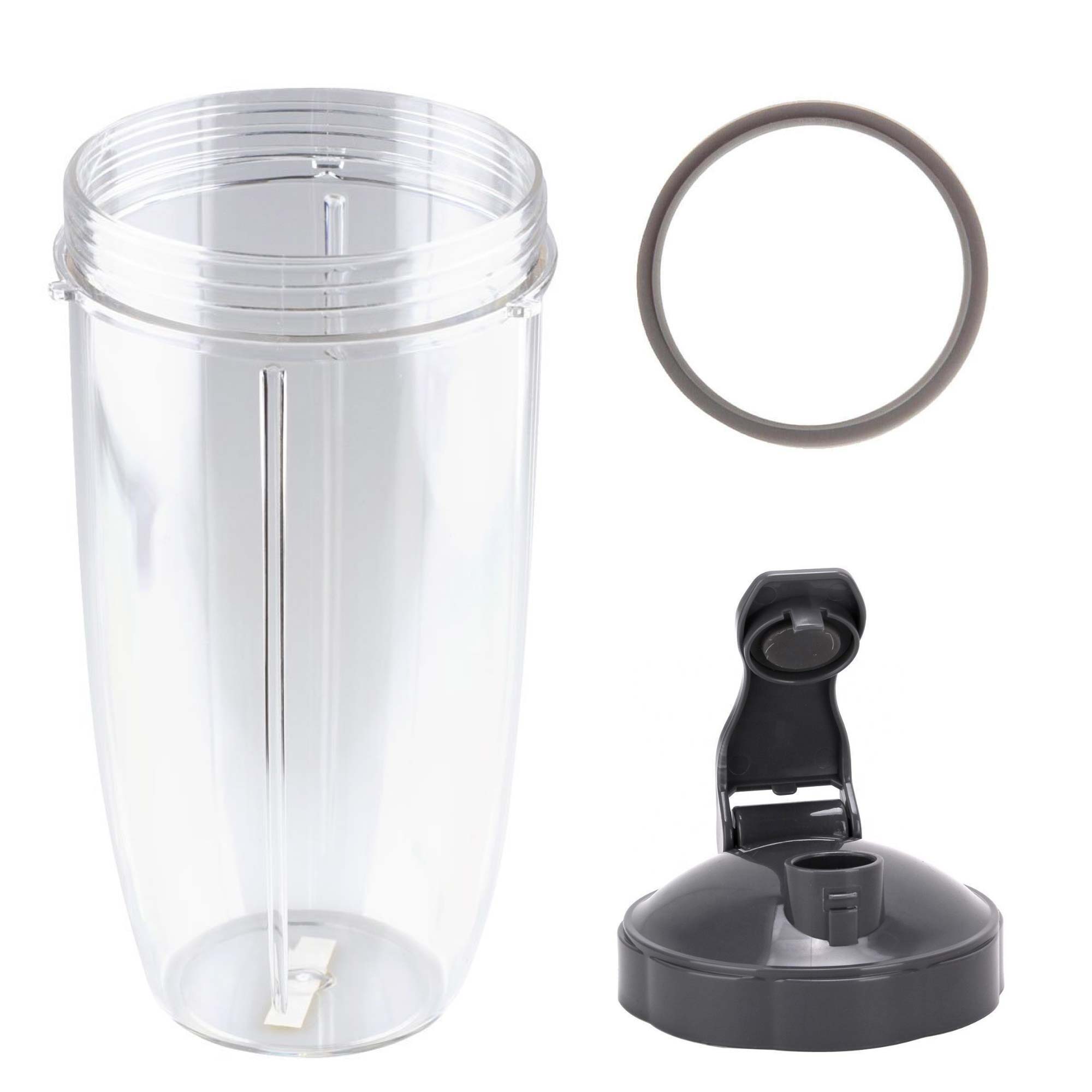 For Nutribullet Colossal Large Cup + Fliptop Lid + Grey Seal - 900 600 Models V238-SUPDZ-16803402182